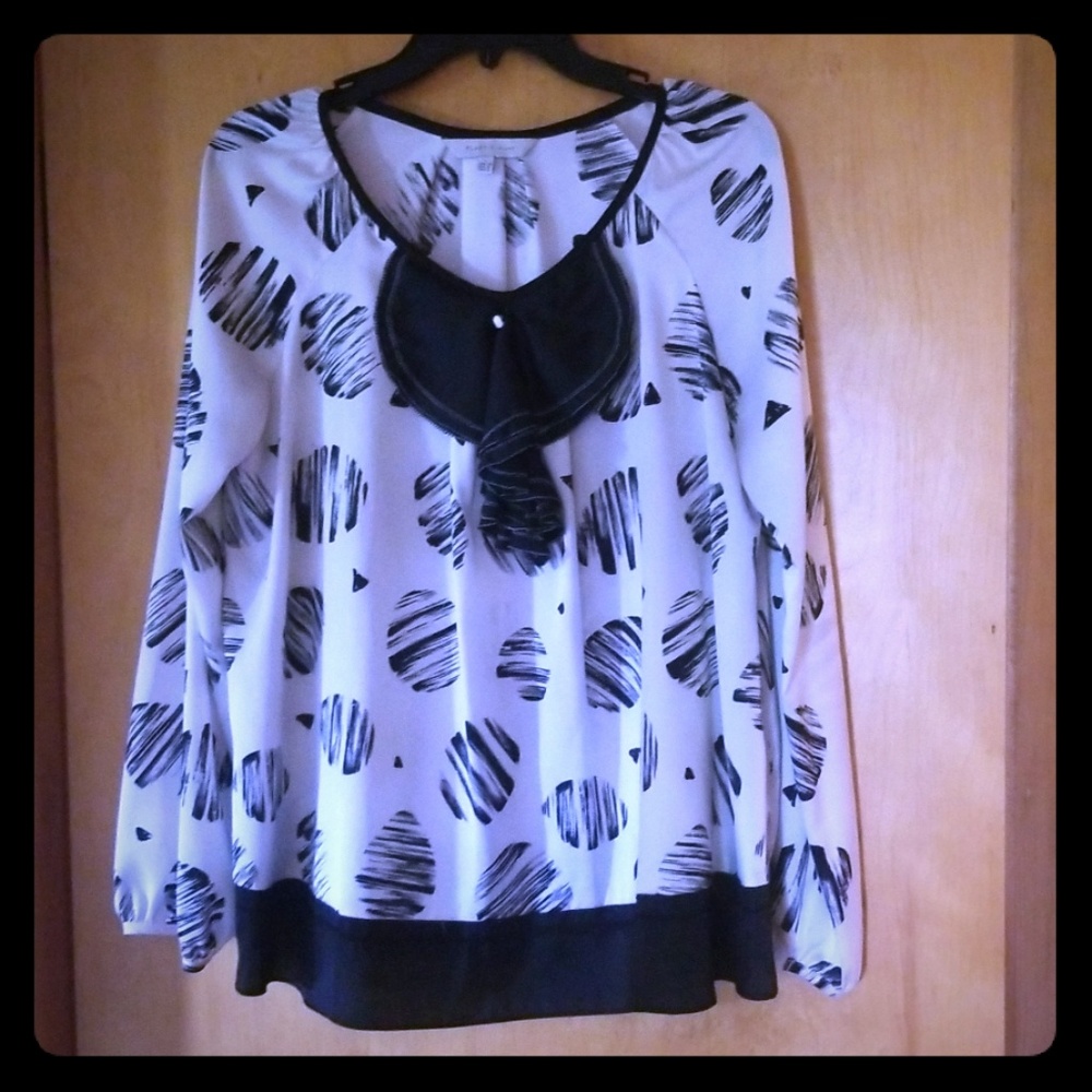Plastic Island ruffle blouse
